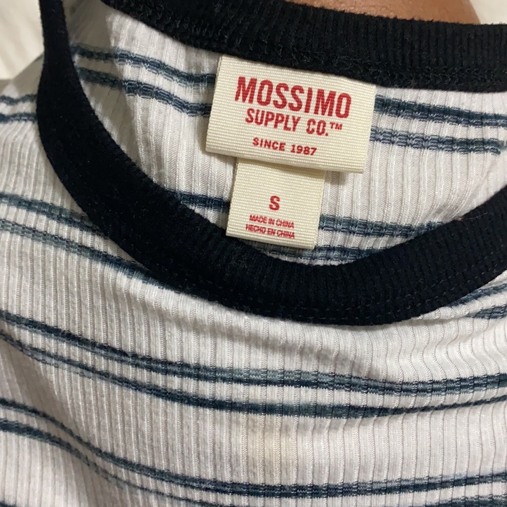 White striped t-shirt dress. Size s - Picture 3 of 3